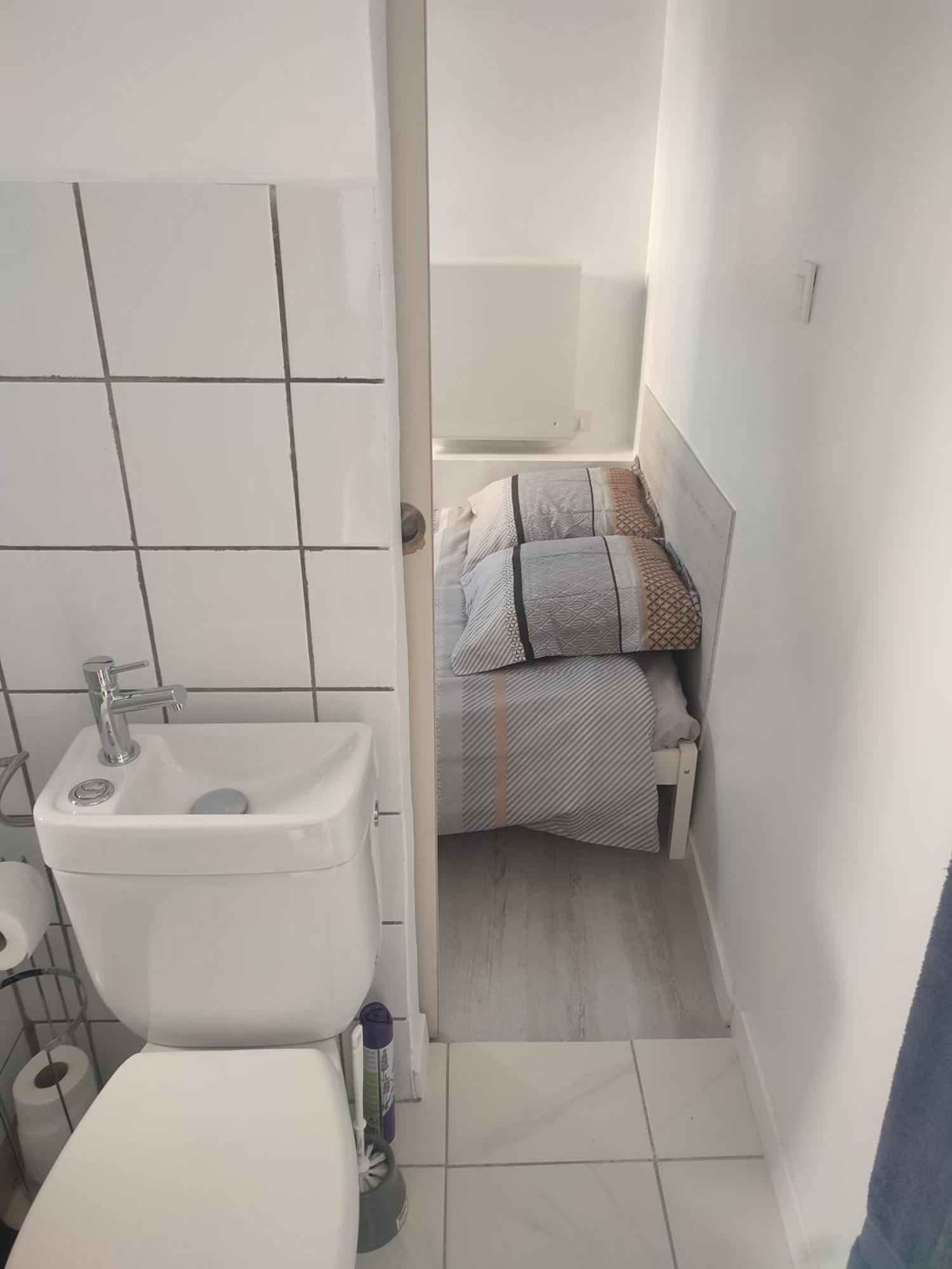 Apartamento Petit F2 Meuble Independant Limay Exterior foto